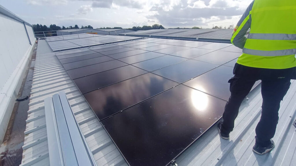 Domino's Solar panel on HQ