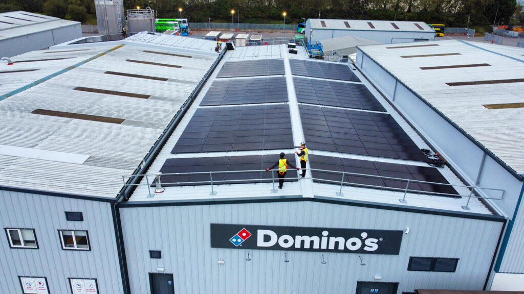 Domino's Solar panel on HQ